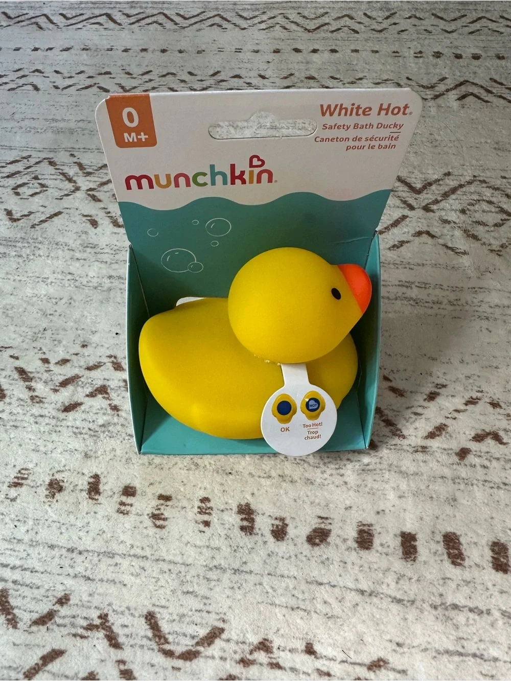 Munchkin Yellow and Orange White Hot Bath Duck